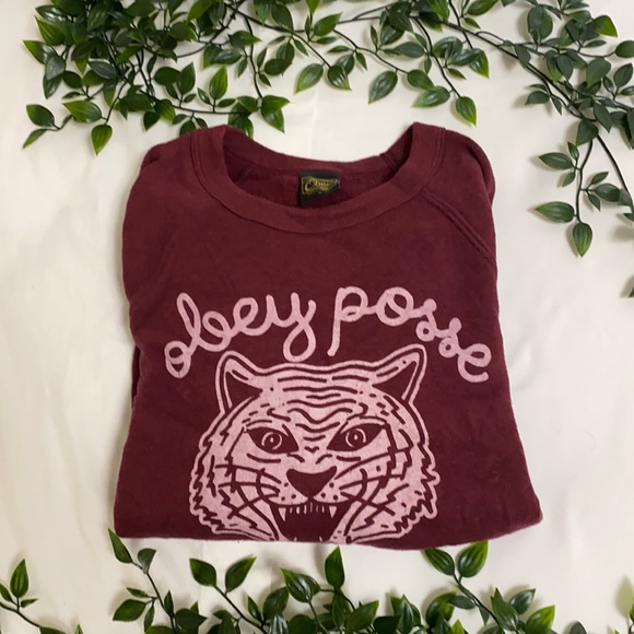 Obey maroon colour crewneck - Picture 2 of 3